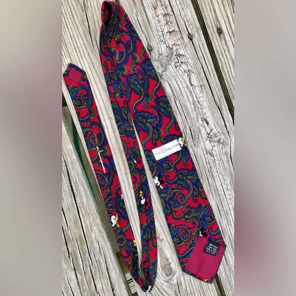 Mens WALT DISNEY WORLD Mickey Mouse Print Tie Goofy Donald Silk Tie Lot One Size - Picture 11 of 15